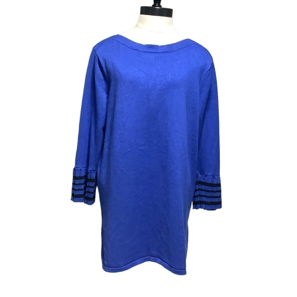 CABLE & GAUGE Striped Cuff Tunic Length Sweater XL‎